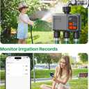 WiFi Sprinkler Timer 3 Zone with 984 FT Range, 3 Outlet Smart Water Timer for Garden Hose with Strong Wall Penetration/Rain Delay/Alexa & Google Voice/App Control, Water Hose Timers for Garden & Lawn