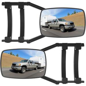 MKING Mirror Extenders For Towing, Clamp On Towing Mirror,Universal Towing Mirrors For Towing or Vehicle Car Truck, Towing Mirror On Side Adjustable 180 Degree Rotation Extends.