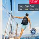 Koala Thin Photo Paper 8.5x11 In 100 Sheets Satin Photo Printer Paper for Inkjet Printer Water-Resistant Semi Gloss 200gsm