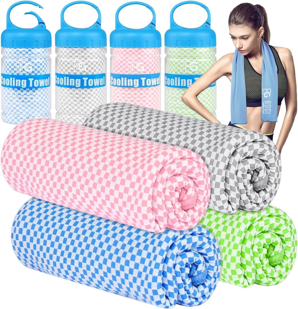 BOGI Cooling Towels for Neck and Face, Soft Breathable Cool Towel for Instant Cooling Stay Cool for Yoga, Sport, Gym, Camping, Running & More Activities, 40.00" x 12.00"