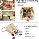RNIEGA Straw Crossbody Bag Summer Woven Bucket Bags for Women Beach Shoulder Purse Drawstring Handbag Vacation