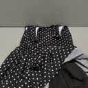NIASHOT Polka Dot Dress Summer Rompers Womens Tennis Dress Pleated Skirt Athletic with Shorts Vacation Dresses Graduation Spring Outfits 2026 Pilates Fashion Clothing Black Dots M