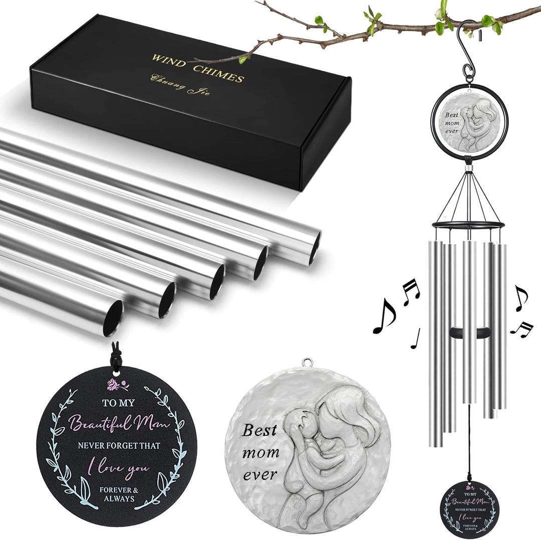 Gifts for Mom from Daughter Son Kids,Birthday Gifts for Mom, Perfect Present for Mothers of All Ages, 36 Outdoor Wind Chimes