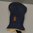 Queenmore Warm Puffer Dog Coat, Quilting Winter Jacket Ultra Thick Plush Lining with Storage Pockets (Dark Navy, Small)