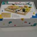 JGOBUB Montessori Toddler Toys - Baby Wooden Busy Board - Sensory Toys with Light Switch - Travel Toys for Educational Toddler Activities for Toddlers 1 2 3 4+ Year Old