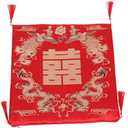 HOODANCOS Chinese Classical Square Seat Cushion Dragon and Kneel Pad for Weddings Dining and Home Use Comfortable Chair Pad for Indoor and Outdoor Settings