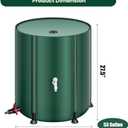 THUNDERBAY 53 Gallon Collapsible Rain Barrel, Portable Rain Barrels to Collect Rainwater from Gutter, Rainwater Collection System, Water Storage Tank Catcher Container with Filter Spigot
