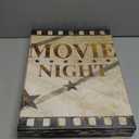 HOMEOART Home Movie Theater Room Decor Home Theater Painting Movie Night Decor Sign Vintage Brown Stretched Framed Ready to Hang 12"x16"x3 Pieces