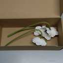 Ling's moment Poppy Flowers Artificial, Faux Silk Poppies for DIY Bouquet, Bulk Fake Wedding Filler Flowers for Centerpieces Arrangements Bridal Shower Decorations, White