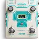 Donner Circle Looper Pedal Drum Machine, 2 in 1 Drum Looper Stereo Guitar Loop Pedals, 40 Slots 160 mins Loop with 110 Drum Grooves, Tap Tempo, Fade Out