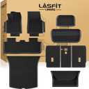 LASFIT 10PCS Floor Mats for Tesla Model Y Juniper 2025/2026 TPE Custom Fit All Weather Model Y Juniper Accessories Cargo Mat Waterproof Trunk Mats Full Set