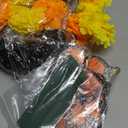 90 Pcs Marigolds Artificial Flowers Heads Bulk Mexican Party Decorations 4.72'' Artificial Butterfly 1.2'' 2'' 3.5'' Silk Marigold Flowers for DIY Xmas Party Garland (Red,Yellow,Orange)