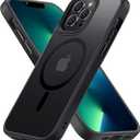 Gyizho Magnetic Case for iPhone 13 Pro Case, [Military Grade Drop Tested] [Compatible with MagSafe] Slim Protective Cover, Translucent Matte Shockproof Case 13 Pro Phone Case 6.1", Black