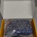 REVIX Microwavable Booties for Cold Feet Moist Heat Therapy, Heated Slippers Women & Men for Soothing Cold Foot, Microwavable Foot Warmers, Non-Slip Sole & Adjustable Fit, Navy S