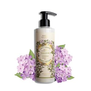 Panier des Sens  Verbena Hand & Body Lotion for Dry Skin - Hydrating Body Cream for Women - Nourishing Fluid Body Moisturizer Shea Butter & Olive Oil - 97% Natural Ingredients Body Care - 8.45 Floz