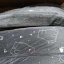 MeMoreCool Kids Tri-Fold Sofa Bed  Glow Star Floor Mattress & Foldable Futon Chair Convertible Toddler Couch | Soft Plush Lounge Mat | Playroom Furniture | Includes Pillow