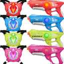 ZIFFY Laser Tag Guns Set of 4 with Vests, Multi-Functional Laser Tag Indoor&Outdoor Family Games, Birthday Gift, Group Activity, Ages 8+(Multi-Color)