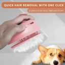 2 x 4 in 1 Cat Steam Brush for Shedding, Rechargeable Steam Pet Hair Brush for Indoor Cats, Massage, Cleaning, Shedding, Combing & Remove Floating Hair All In One(Pink)