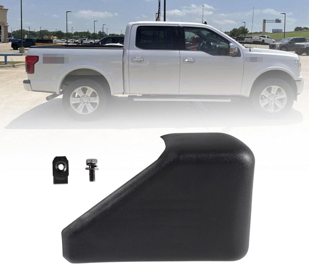 Rear Right Passenger Side Running Board End Cap Step Compatible with 2015 2016 2017 2018 2019 2020 Fo-rd F150,Drilling is not Required