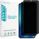 2 Pack Privacy Screen Protector for Samsung Galaxy S25 Anti Spy Tempered Glass, Support Fingerprint Unlock, Anti Scratch, Bubble Free (Black)