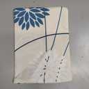 Blue and Gray Floral Pillow Covers 12x20 Set of 2 Outdoor Waterproof White Colored Decorative Throw Pillows Summer Pillowcase Polyester Cushion Case Decor for Couch Patio Funiture Garden Porch