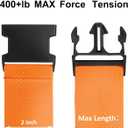 Luggage Straps for Suitcases TSA Approved Travel Belt 4 Pack by Chelmon(Orange)