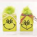 3 x Large 5 Inch Christmas Face Eyes Stickers for Crafts Vinyl Faces Pitcher Rub on Transfers Decals for Ornaments Glass Drinking Cups Wood Decorations Balls Party Supplies (face8)