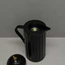 WOLFF - Bird Thermal Coffee Carafe - Hot or Cold Drinks, Plastic Exterior and Glass Insulation Lining Flask Coffee Dispenser, Thermal Bottle for Beverages, Tea and Water Pitcher- Black, 34floz/1L