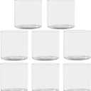 8 Pack Flower Vase Acrylic Cylinder,3.94" Tall Clear Vase for Centerpieces,Wedding Decorative,Home Dcor, Non Breakable Plastic, 3.94"X3.94" Tall Round - Clear