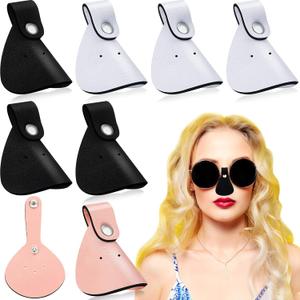 Charniol 8 Set Nose Sun Protection Nose Protector UV Eye Patch for Glasses Sunlight Men Women Sports, 3 Colors