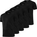 HovSiyla 5 Pack Running Shirts Men Sport Tops Dry Fit Gym Wicking Athletic T Shirts Breathable Cool Workout Shirts Black L