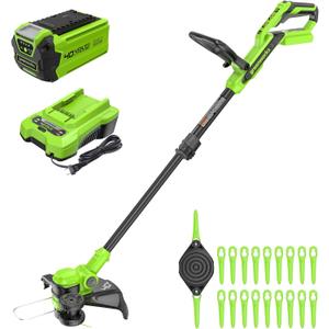 40V 13 in Cordless String Trimmer, 20 Blades, 2.0 Ah Battery