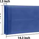 Antner 7 Ring Business Checkbook Binder for Business Checks, 600 Checks Capacity, PU Leather Check Book Binder Cover with Zipper Pouch, Executive Organizer Portfolio Holder for 9x13 Sheets, Navy Blue