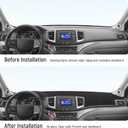 Dash Cover for Honda Pilot 2016-2022 & Ridgeline 2017-2025 & Passport 2019-2025 Accessories Flannel Dashboard Cover Dash Mat Center Console Cover Sunshield Protector Pad