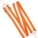 Woven Stripe Purse Straps,Replacement Crossbody Wide Shoulder Adjustable Strap for Bag Handbags (White and Orange)