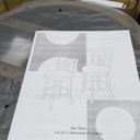 24" Set of 2 Swivel Bar stool 24 Inch Counter Height Leather Padded Dining Kitchen Chair