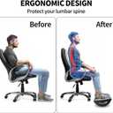 CasaZenith Foot Rest for Under Desk at Work - Ergonomic Foot Stools for Under Office Desk - Rocking Footrest with Roller Massager - Leg Rest for Chair, Computer Gaming -13" L x 9.6" W x 5" H