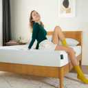 ZINUS 6 Inch Queen Green Tea Memory Foam Mattress [New Version], Fiberglass free, Medium Firm Feel, Zoned Pressure Relief, Certified Safe Foams & Fabric, Mattress in A Box (White)