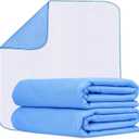 Incontinence Bed Pads Washable Waterproof 34x36 Inches Pack of 2 - Washable Pee Pads for Beds for Incontinence Adults, Kids & Pets - Waterproof Pad, Reusable Bed & Underpads