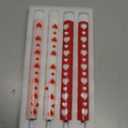 SEHNSY Valentine's Day Candles Heart Flameless Taper Candles with Remote, Real Wax Battery Operated Candles, Romantic LED Candlesticks for Valentine Decor, Proposal Wedding & Dinner Table (4 Pack)