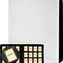 Toploader Binder 12 Pocket - Top Loader Card Storage Album Holds 384 Toploaders, Premium Protection for Valuable Trading Cards White