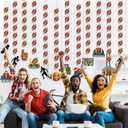 12 Pack Football Garland Banner Football Party Hanging Decorations Sports Paper Garland Game Time Touch Down Hanging Swirls for Birthday Classroom Tailgate Shower Party Decor Supplies