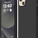 Compatible with iPhone 15 Case, Liquid Silicone Case, Full Body Shockproof Protective Cover [Soft Microfiber Lining], Slim Thin Phone Case for iPhone 15 6.1 inch, Black
