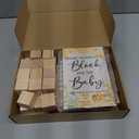 Tatuo 75 Pcs Baby Shower Block Games Here Comes The Son Baby Shower Decor 50 Blank Wooden Blocks 1 Decorate a Block Sign and 24 Paint Markers Party Decorations Activities for Guests(Bee)