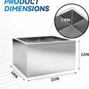 TONGMO Stainless Steel Floor Mop Sink Mop sink | 19" x 22" x 12", 19" x 21.6" x 10.4"