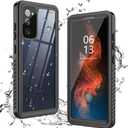 ANTSHARE for Samsung Galaxy S20 FE 5G Case Waterproof, Built in Screen Protector 360 Full Body Heavy Duty Protective Shockproof IP68 Underwater Case for Samsung Galaxy S20 FE 5G 6.5inch (Black)