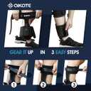 Ankle Gun Holsters with Magazine Pocket for Glock 19 23 26 27 30 36 42 43, S&W M&P Shield 9, Bodyguard 380, Ruger LCP 380, LC9, Sig Sauer P365 P320 P938, Upgrade-Fits Up To 17" Leg