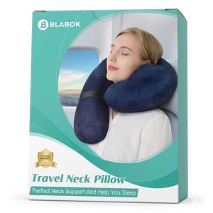 Neck Pillow for Travel, Inflatable Travel Neck Pillows for Airplanes, Travel Pil