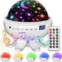 Baby Sound Machine Baby Kids Night Light Projector with Star, 30 Soothing Sounds White Noise Machine for Sleep, 31 Color | 4 Films Baby Sleep, Remote+Timer+3 Brightness Sensory Light for Autism Toys