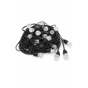 Outdoor String Lights Extension Cord with 24 LEDs Bulbs